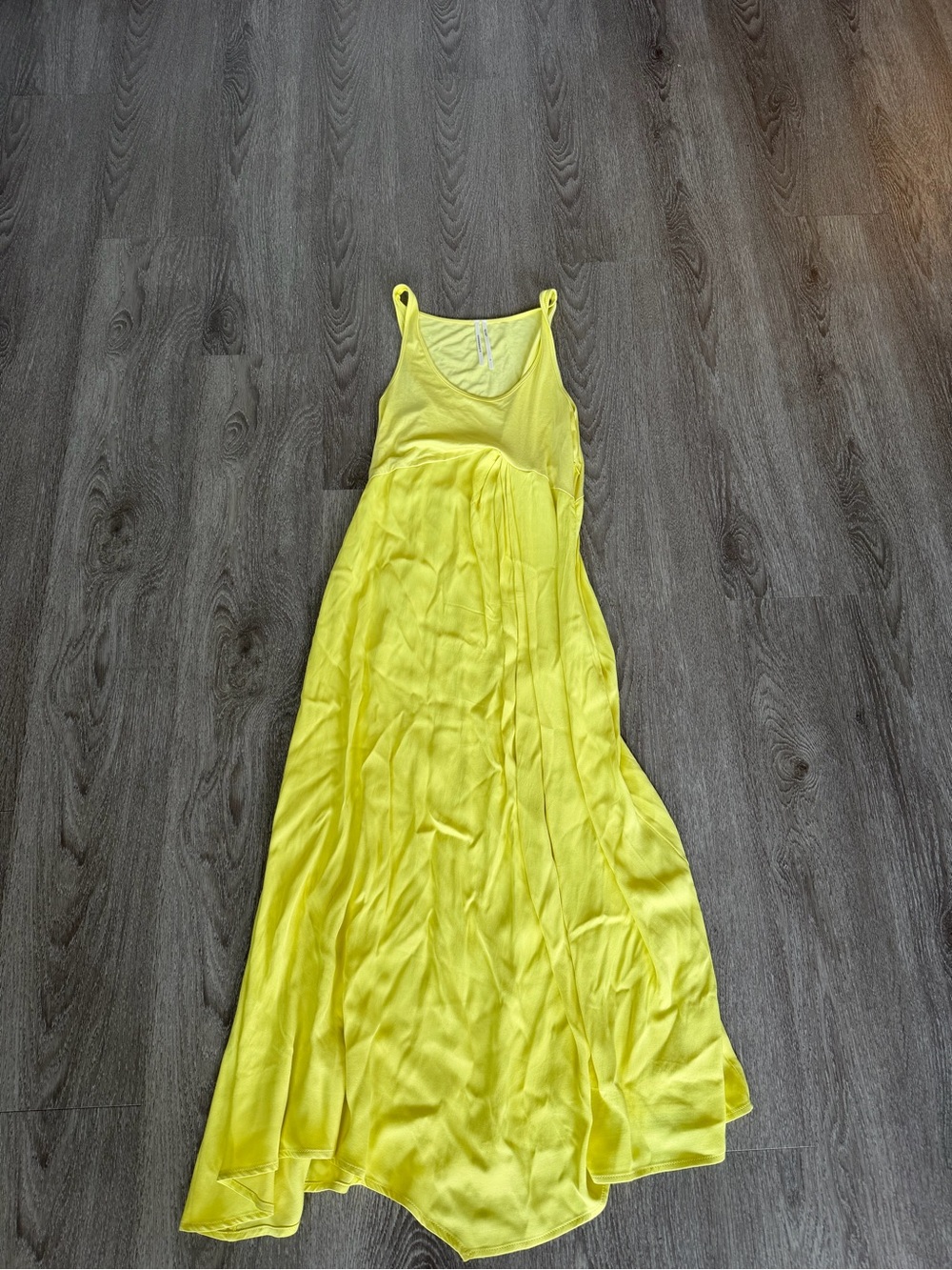 Anthropologie The Gemini Twofer Yellow Maxi Dress Size Small